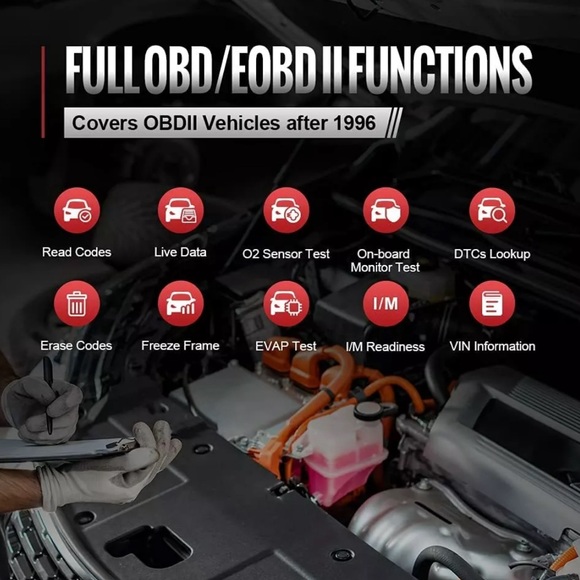 ThinkScan Plus S7 OBD2 Scanner Auto Diagnostic ABS IMMO TPMS Reset Code Reader - Picture 6 of 10